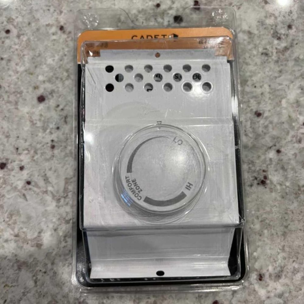 SINGLE POLE BUILT IN THERMOSTAT FOR BASEBOARD HEATER-NEW, SEALED